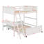 Full Over Full Bunk Bed With Desk
