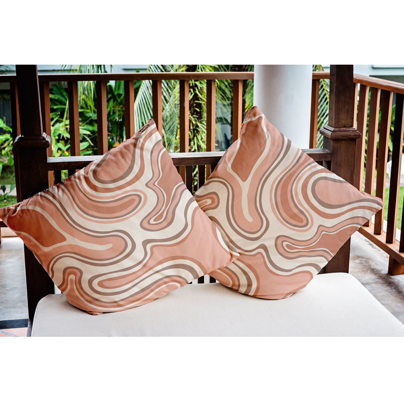 Housse de coussin intérieur / extérieur en polyester Beach Holiday, 20 po x 20 po