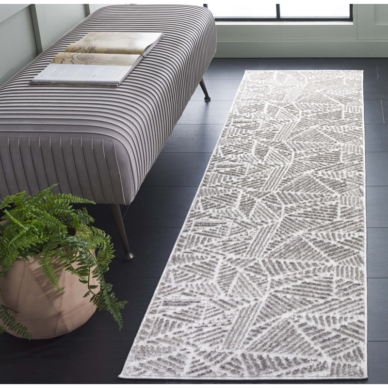Radoika Performance Geometric Rug, Runner 2' x 8'