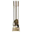 Modern Ember Harriet Fireplace Tool Set - Includes Brush, Shovel, Fire Poker, Tongs and Stand -Steel-249451267