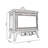 Small domestic heating wood fireplace