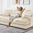 127.6" Modern Corduroy Modular Sofa-357090841