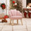 Chaise pour enfant Flower avec pieds en bois massif