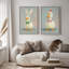 Art mural encadré sur toile, rétro muraux abstraits pour chambre à coucher-366024479-366024478