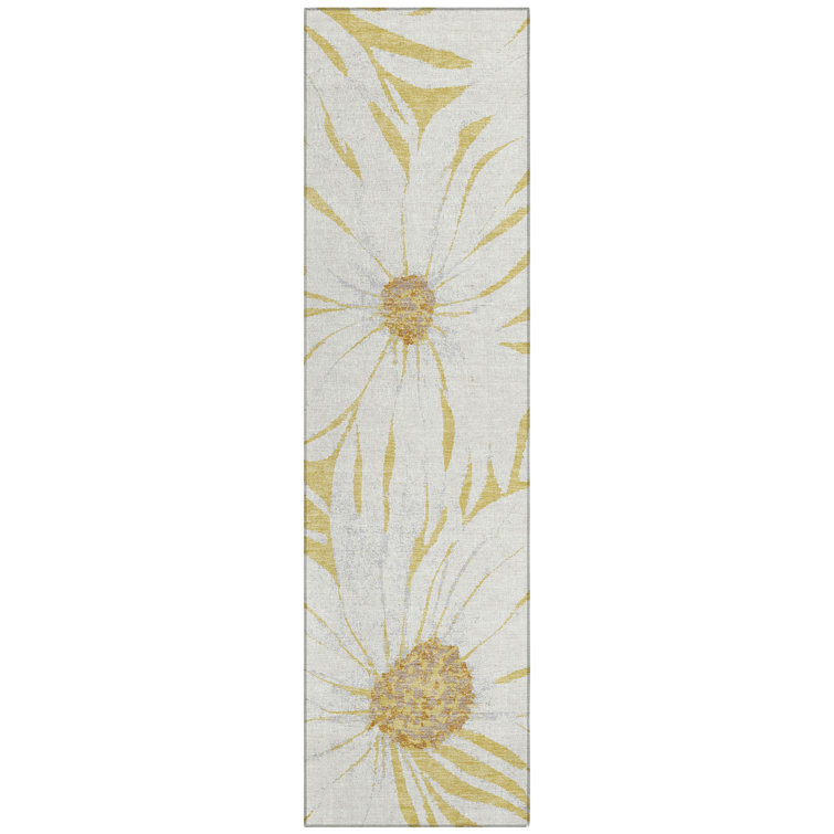 Machine Washable Indoor/Outdoor Oliveras ACN2263 Floral Rug