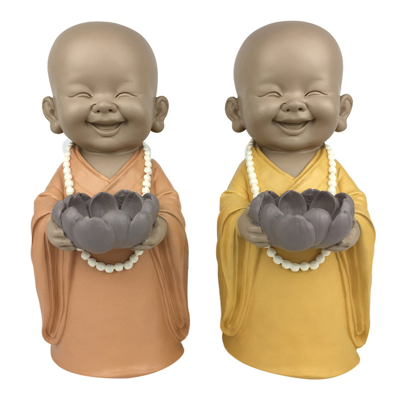 2 Piece Resin Tabletop Tealight Holder Set