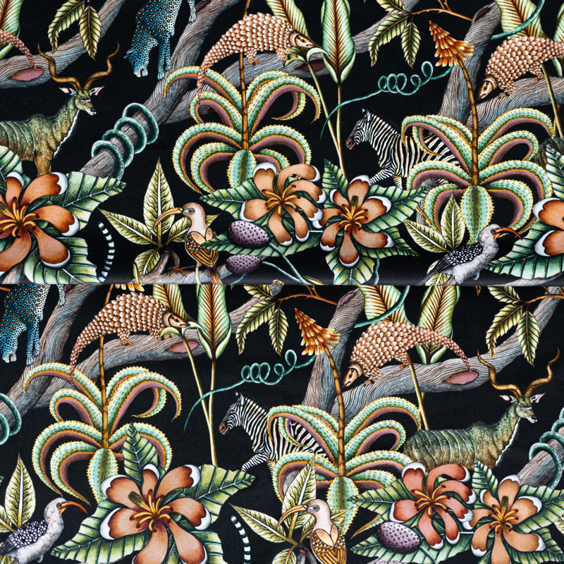 Ardmore Velvet Fabric, Night