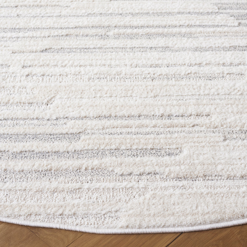 Elmhurst Performance Abstract Rug, Round 6'7"
