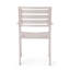 Chaise de salle à manger d'extérieur moderne en aluminium (ensemble de 2)