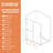 48" W x 72" H Frameless Bypass Sliding Shower Door  Bathroom Tempered Glass Shower Door with Handle-98703421