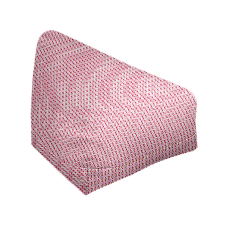 Bean Bag Chair & Lounger, 29" H x 38" W x 42" D, Light Pink/Red