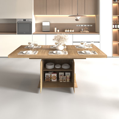 Expandable Dining Table with Storage