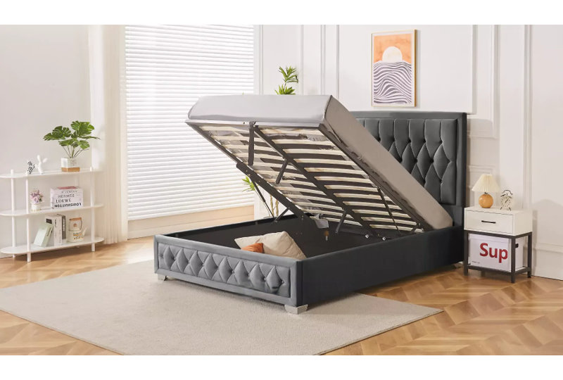 Mcgowan Ottoman Storage Bed with Mattress