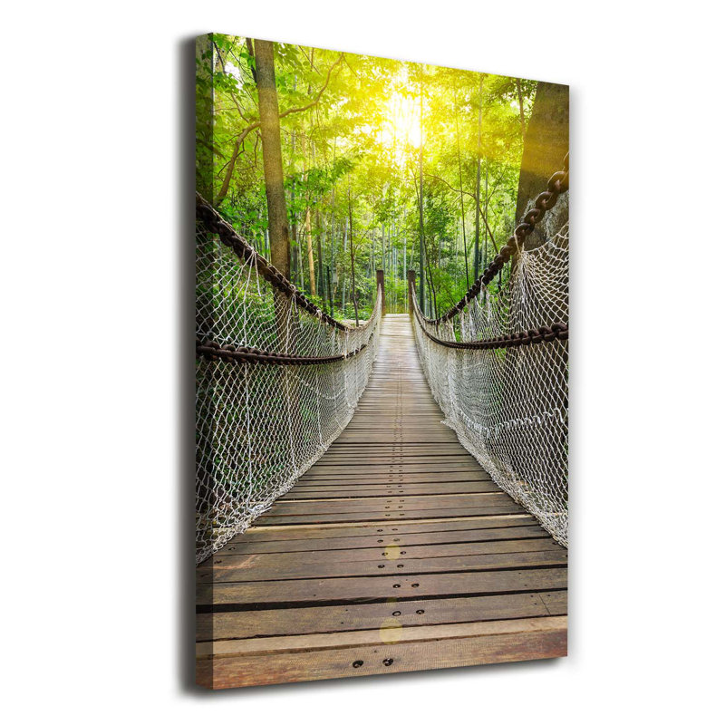 Suspension Bridge - Wrapped Canvas Print
