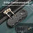 Hardshell Luggage Sets 3 Piece Double Spinner Wheels Suitcase With Handle Password Lock