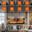 Belfry Heating 183cm W Black Electric Fireplace