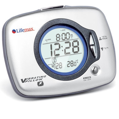 Digital Electric Alarm Tabletop Clock in Silver