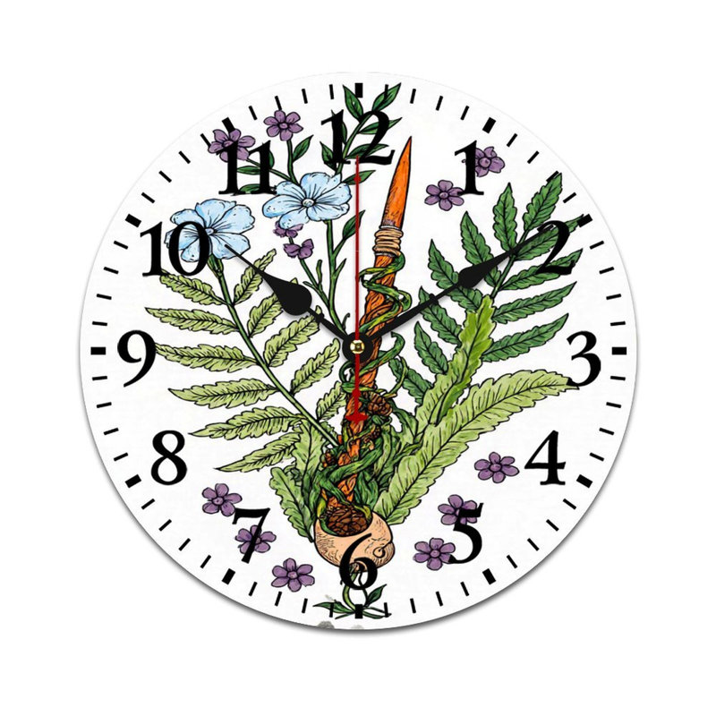 Horloge murale décorative 12 x 12 pouces