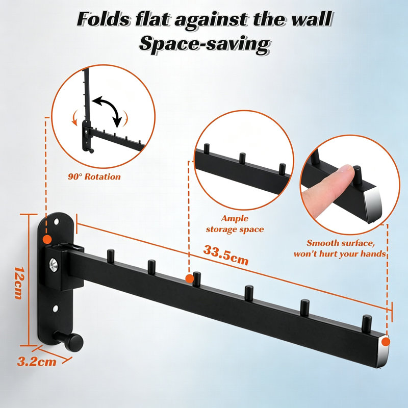 Stainless Steel Wall-Mounted Drying Rack