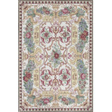 Hand-Knotted High-Quality Yellow Area Rug