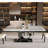 Modern Rectangular Rock Slab Dining Table Sets