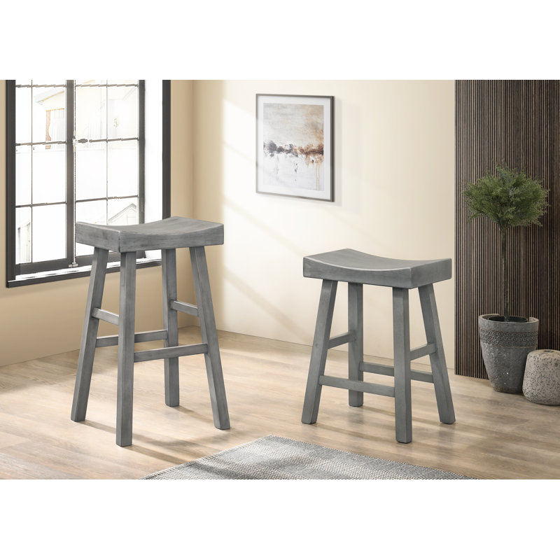 Tabouret de bar et de comptoir Melvyn, Gris antique, Tabouret de bar (hauteur du siège de 30,5 po)