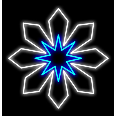 Snowflake Electric LED Lighted Window Décor