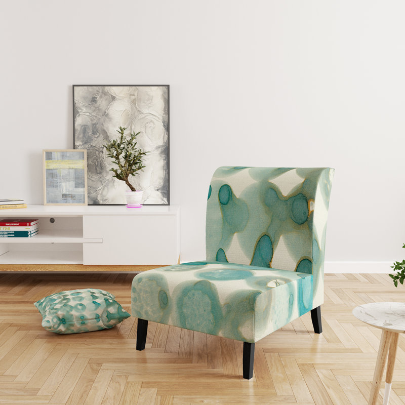 Fauteuil de chambre rembourré Turquoise, Vert