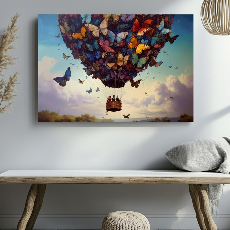 Art mural sur toile Montgolfière, H 30 po x l 40 po
