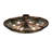 Fleur-de-lis Glass Semi Flush Mount