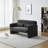 59.06'' 2-Seater Velvet Loveseat Solid Wood Frame with Storage Base, Movable Pillows, Scratch-Free Rubber Feet for Small Spaces-572487460