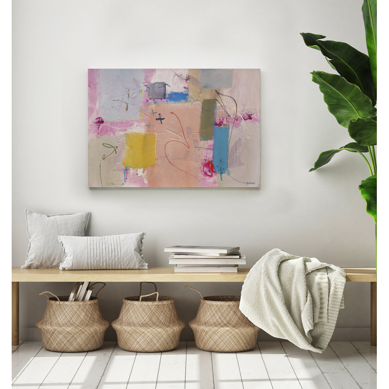 Abstract Imoermanence I by Bruno Vázquez - Wrapped Canvas Painting, 80cm H x 120cm W x 3cm D