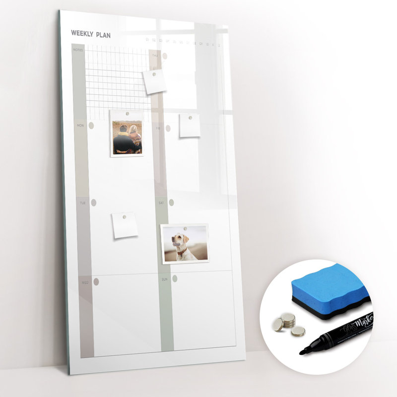 Magnetic Glass Dry Erase Board