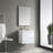 Fahriye 23.56'' Single Bathroom Vanity with Acrylic Top with Mirror-2004591631