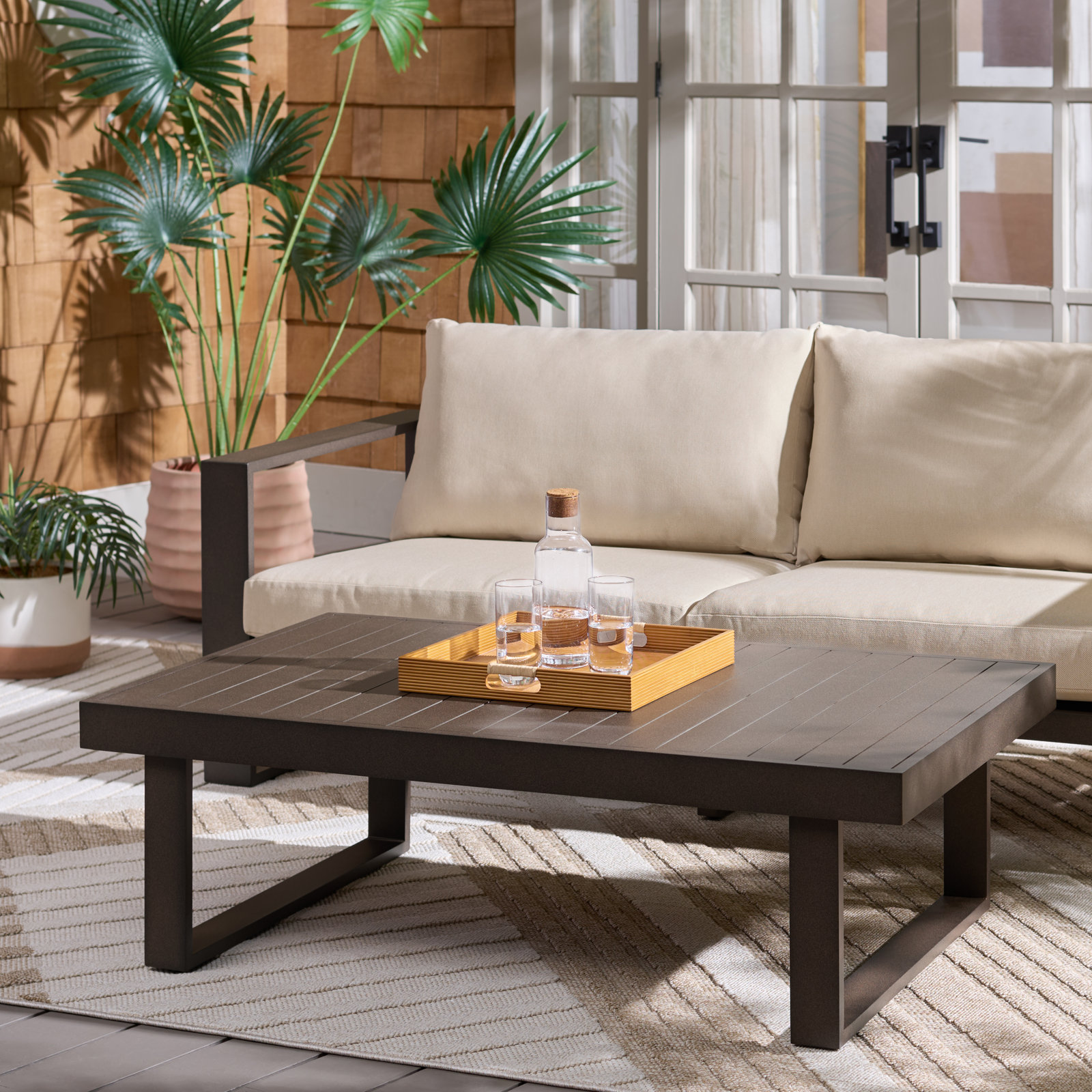 Dwyer 30" Patio Table, Brown