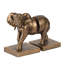 Ensemble de 2 serre-livres décoratifs Nimy, éléphant trompette, polyrésine bronze