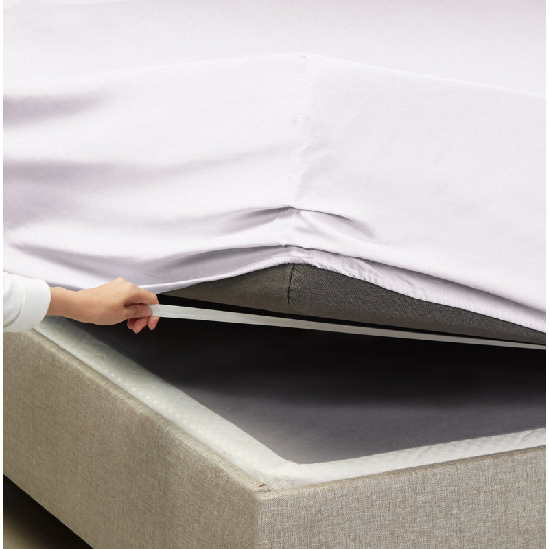 Light Gray Lavender King Deep Pocket Microfiber Sheet Set