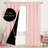 Deconovo 100 Percent Blackout with Liner Rod Pocket Curtain Panel Pair-75196913-75196906