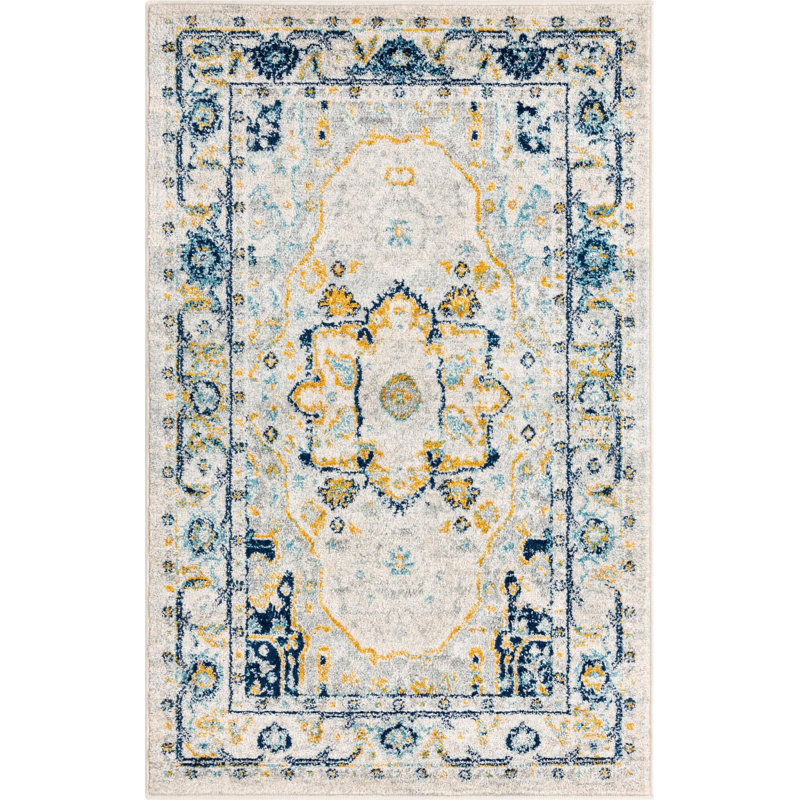Ikat Indoor Rug, Rectangle 3'3" x 5'3"
