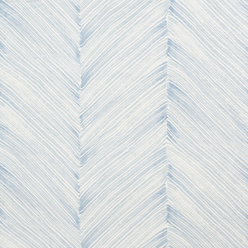 Schumacher x Porter Teleo Harmony Fabric, Sky