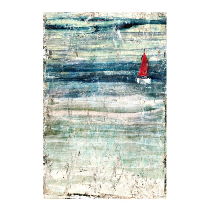 Wilson par Zoey Riley - impression, Couche de verre, H 81 po x l 54 po x P 1,5 po