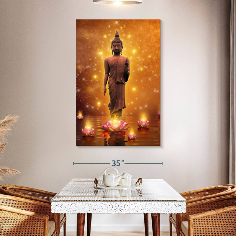 Adella Buddha Lotus, 51" H x 34" W