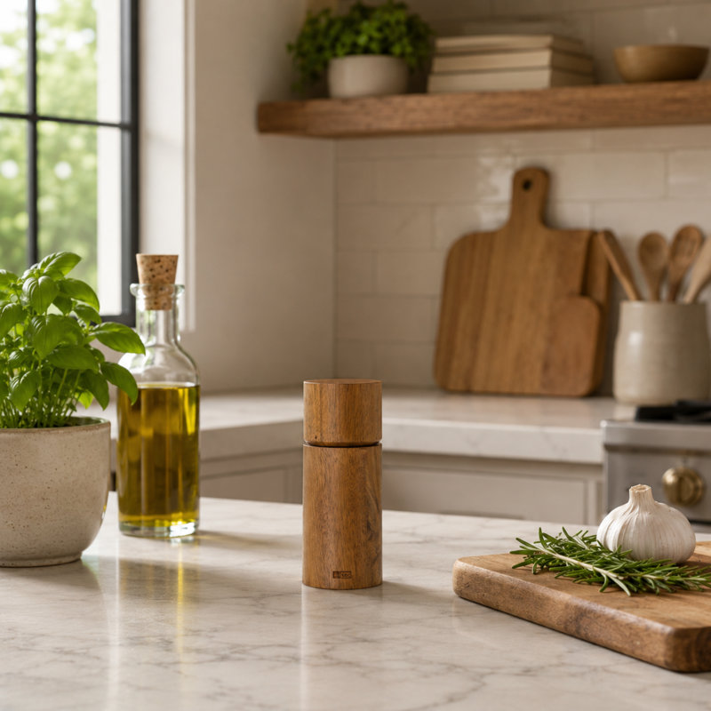 AdHoc Acacia Salt or Pepper Mill 6.7"