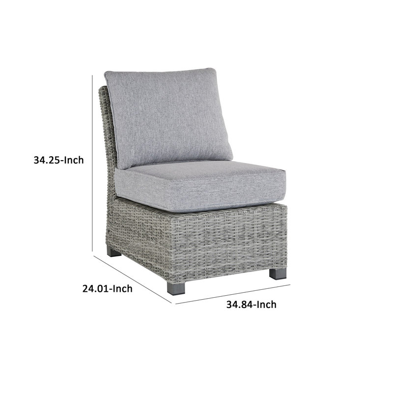Chaise de patio avec coussins Duwaine