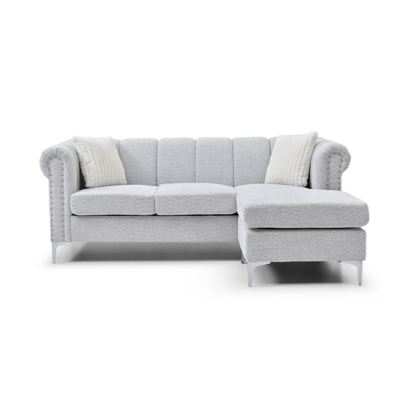 Sammy Modern Sofa Chaise , GRAY