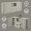 Buffet avec armoire de rangement