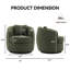Fauteuil d'appoint pivotant Modern Boucle-793861880