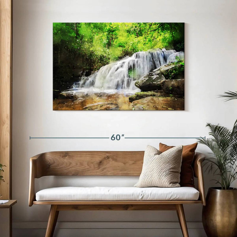 Alvord Realistic Waterfall, 30" H x 45" W