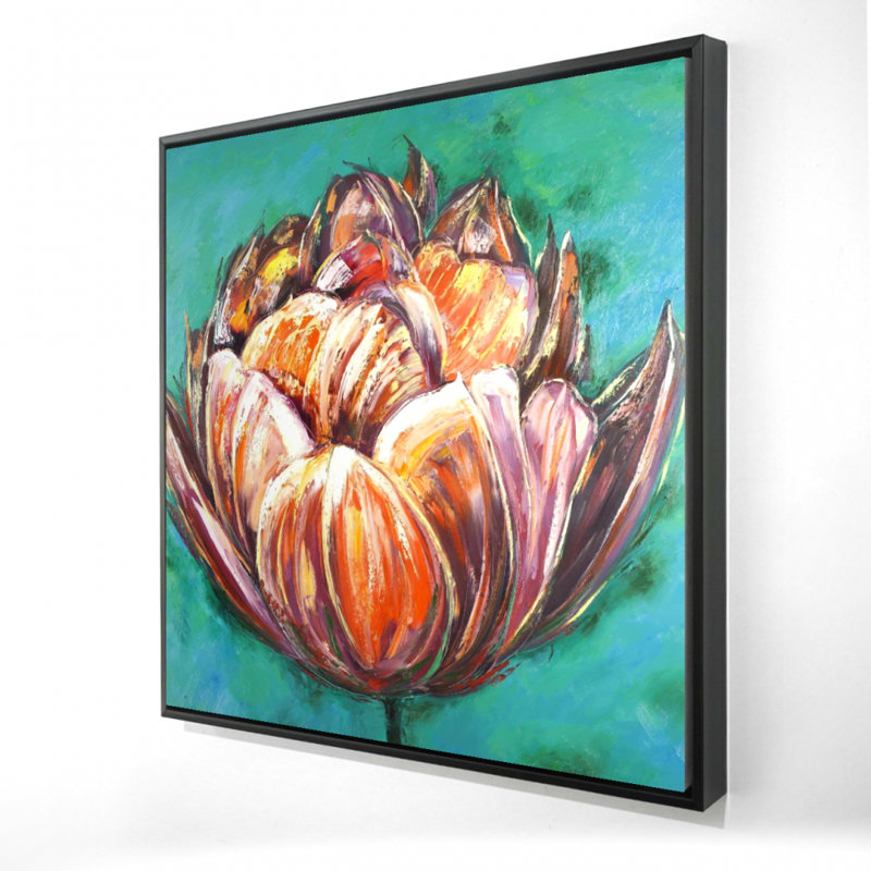 " Abstract Double Tulips Flower "