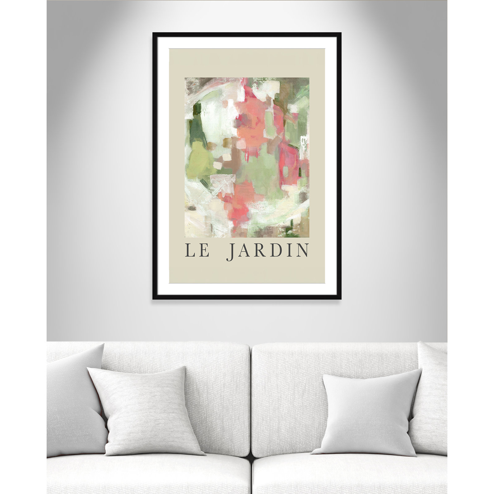 Botanical Poster Collection "Le Jardin" Print by Carol Robinson, Black Single Picture Frame, Yes, 41.5" H x 29.5" W x 1.25" D